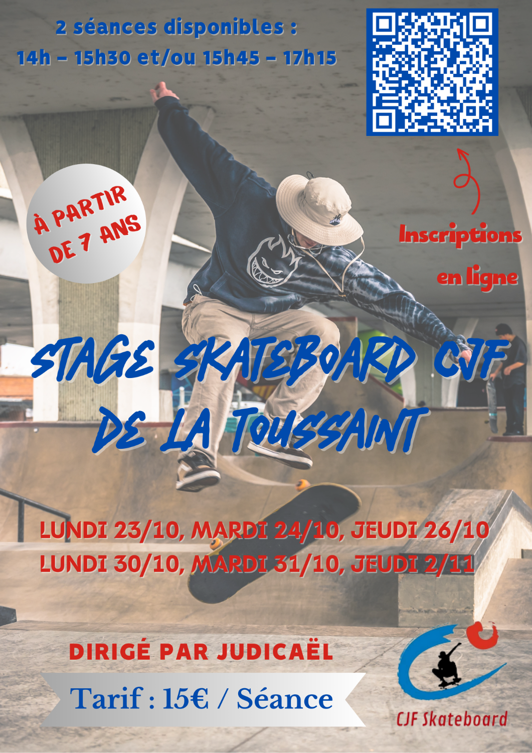 Stage Skateboard CJF de la Toussaint