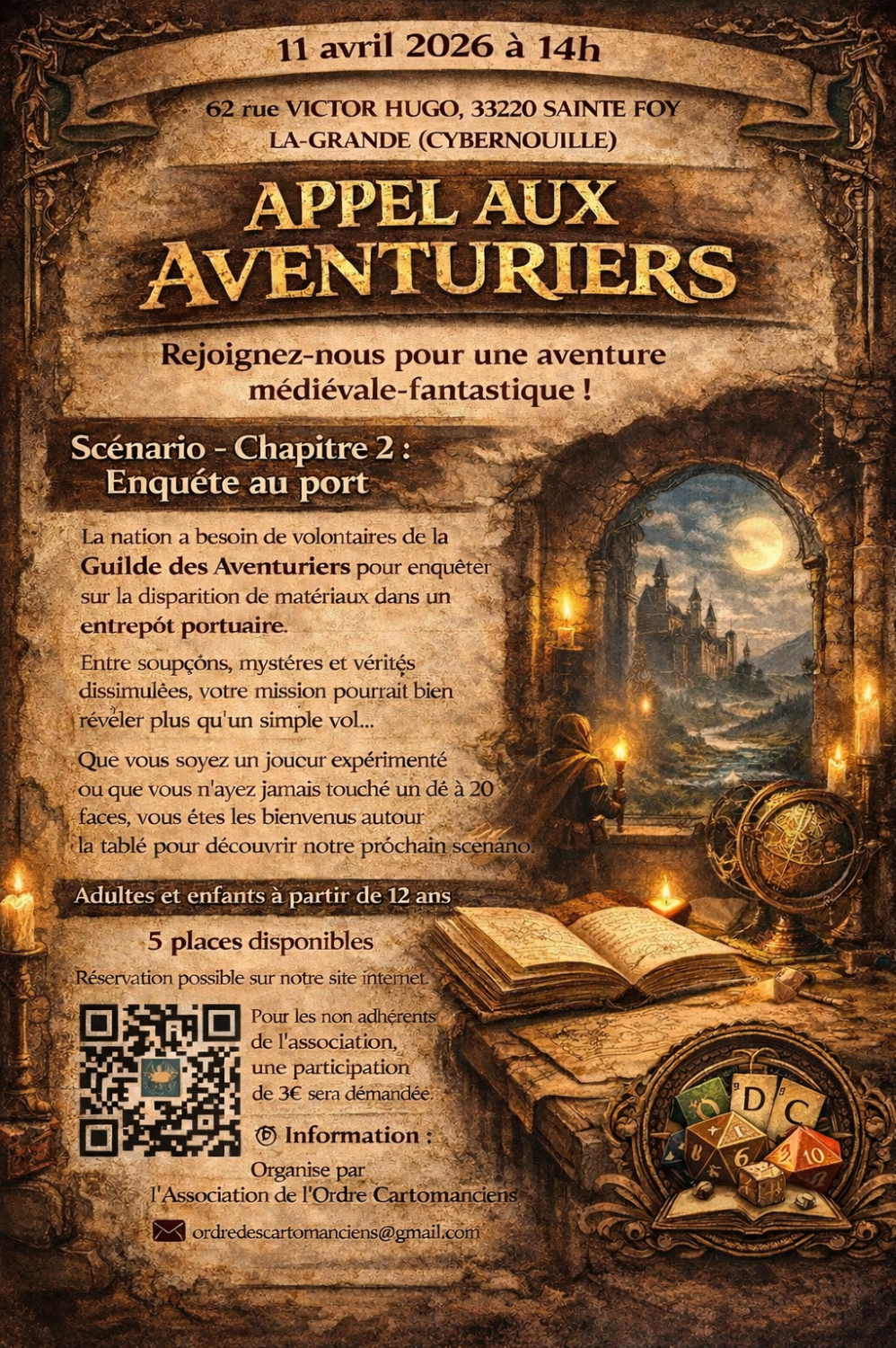 Appel aux aventuriers