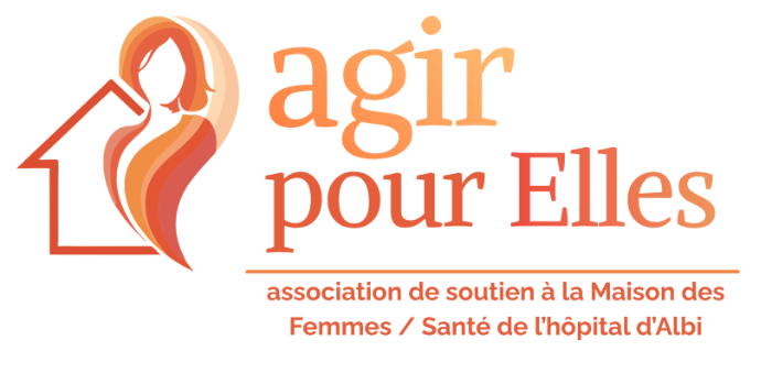 Logo Agir pour elles - association de soutien à la Maison des Femmes/Santé de l'hôpital d'Albi
