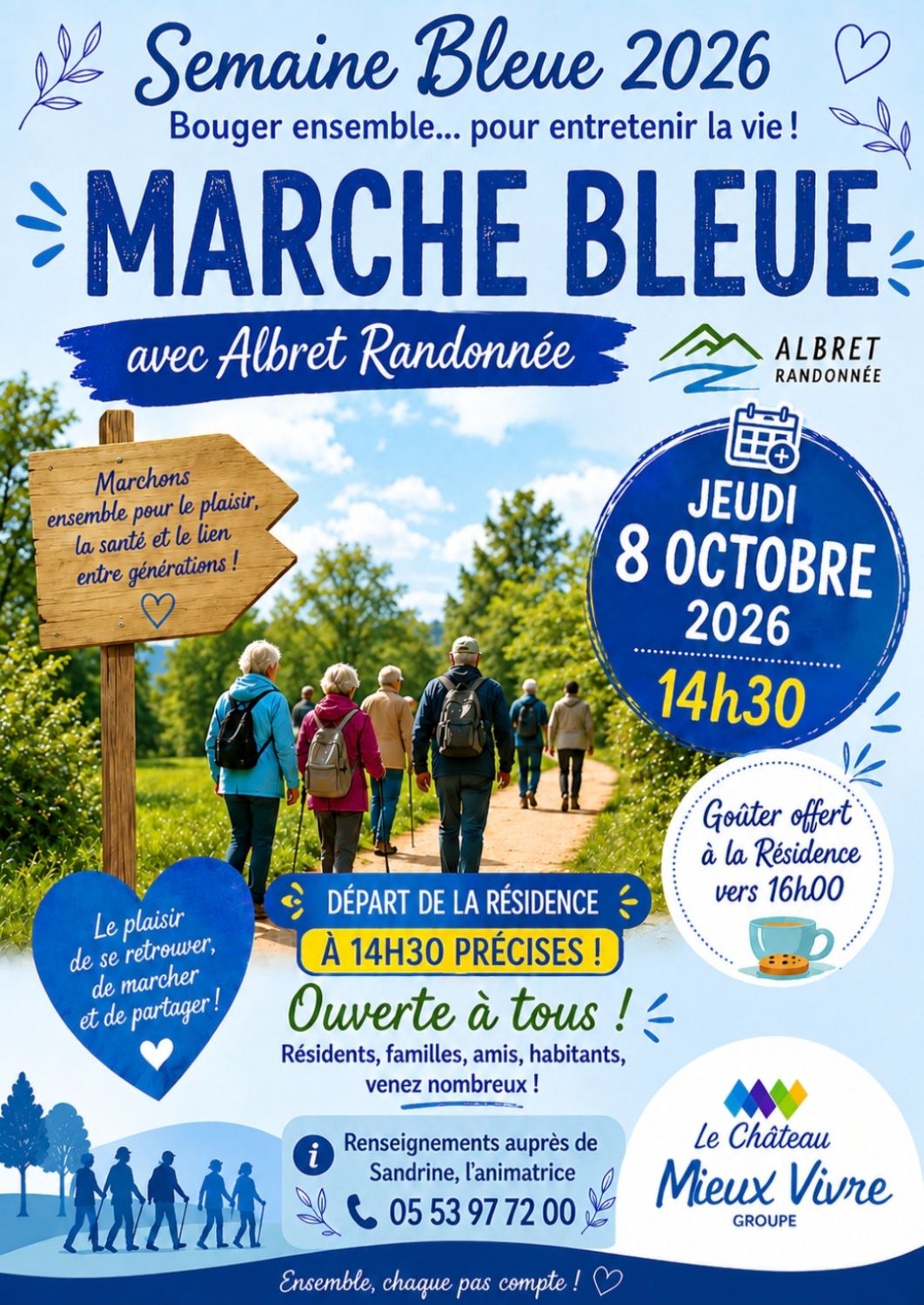 Marche bleu