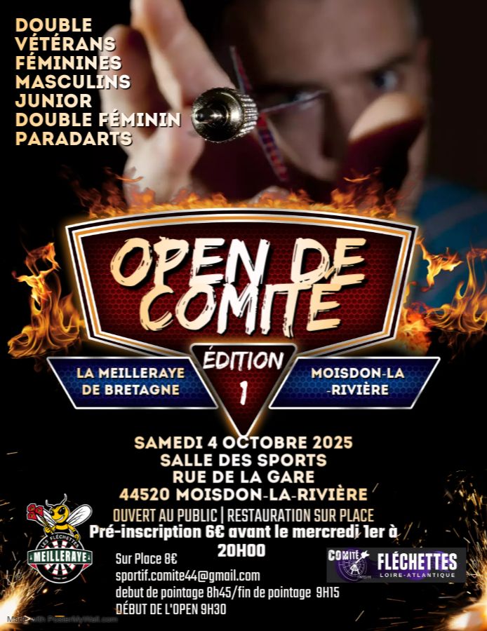 Open de Comité Les Fléchettes de Meilleraye