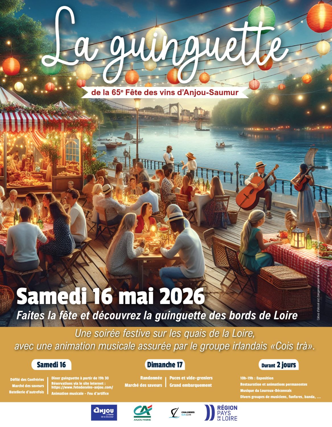 Guinguette de la 65ème Fête des Vins d'Anjou Saumur