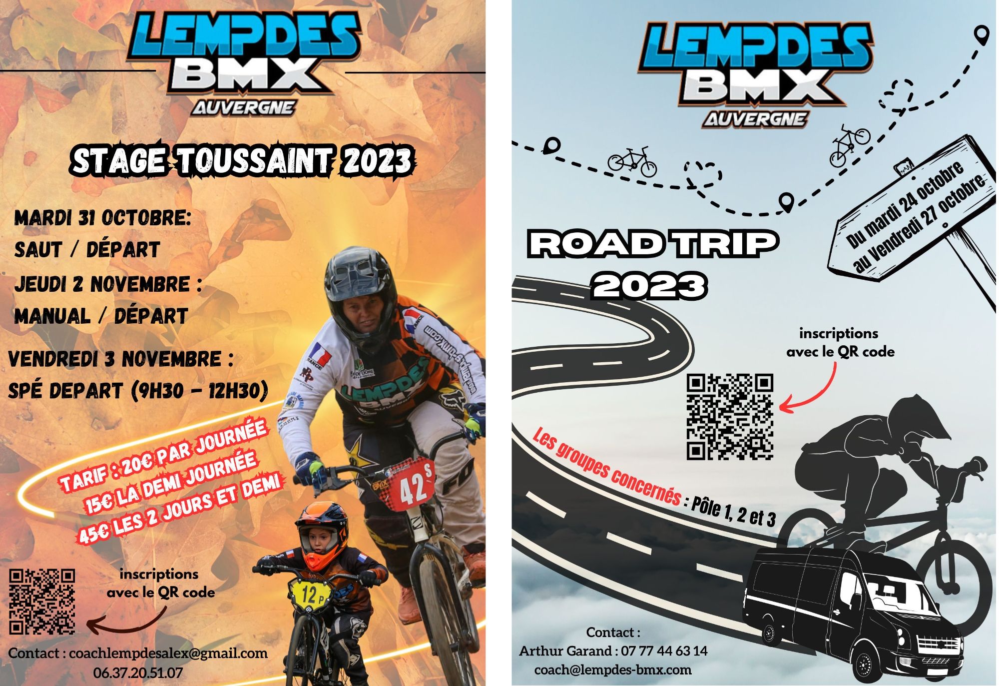 Stages & Road-Trip Toussaint 2023