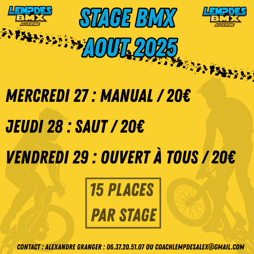 Stages Reprise - Août 2025