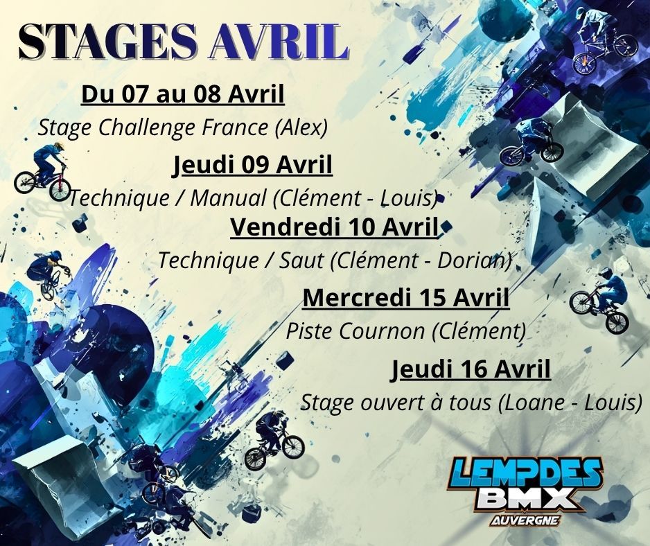 Stages Avril 2026