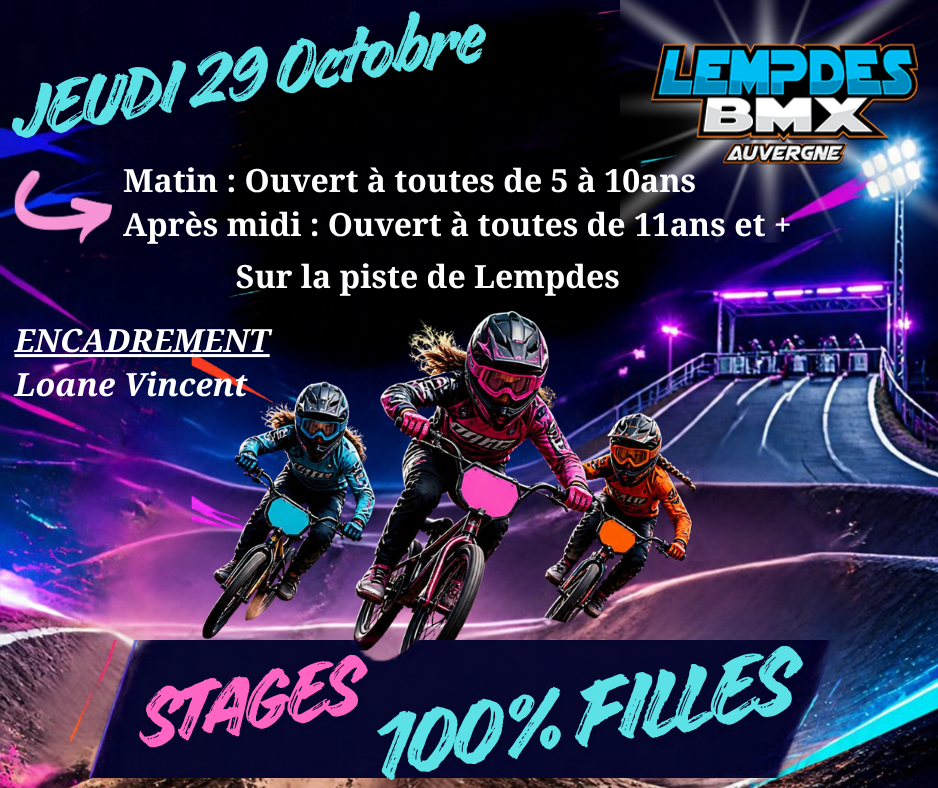 Stages Toussaint 100% Filles