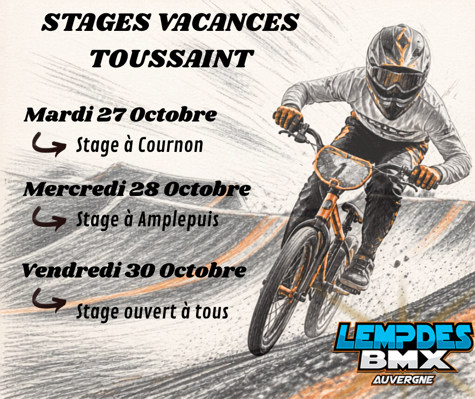 Stages Toussaint 2026