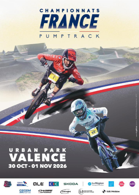 Championnat de France- Pumptrack - du 30 Octobre au 01 Novembre 2026 - Valence
