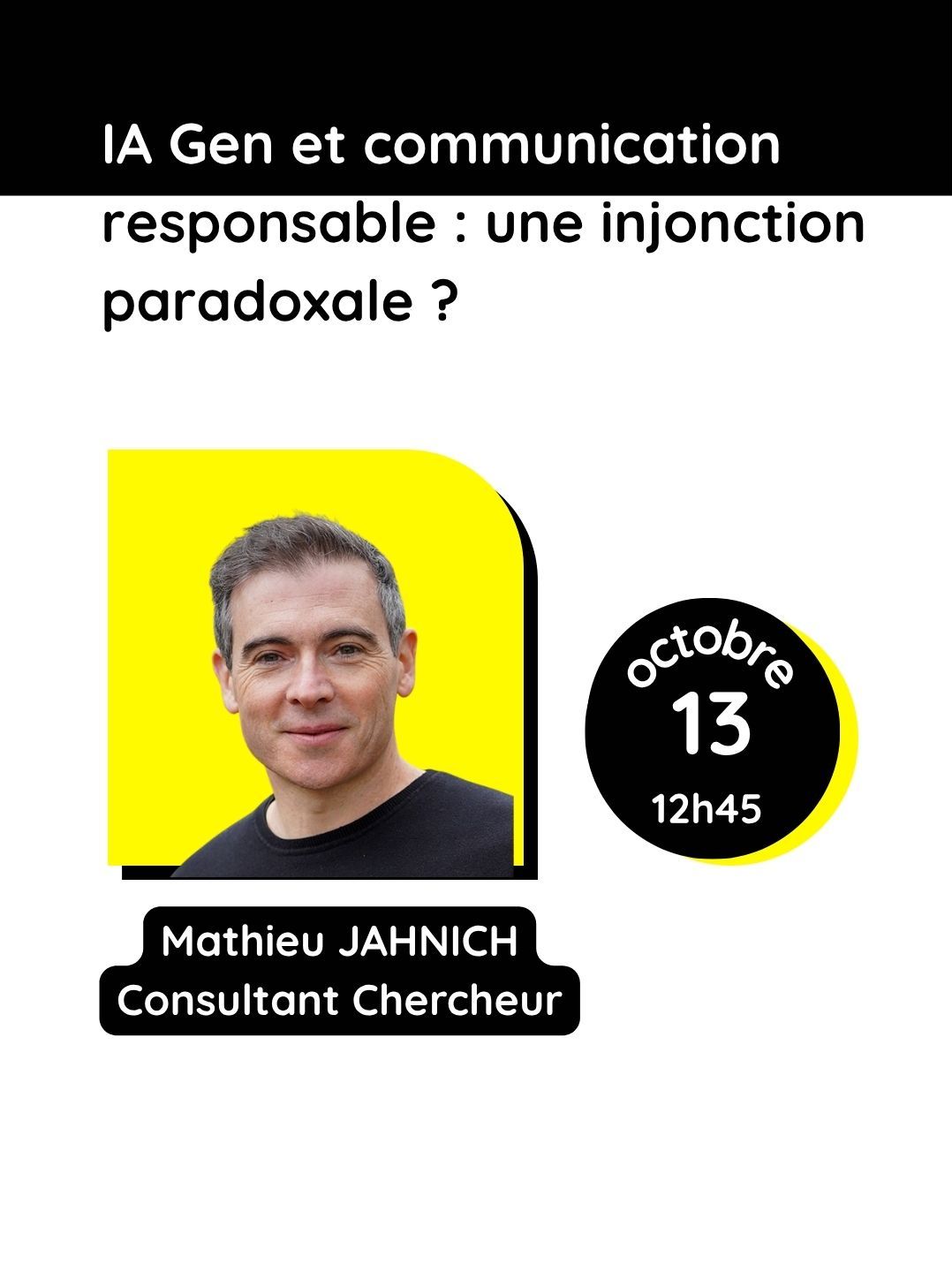 [Visio du Midi] IA Gen et communication responsable : une injonction paradoxale ?