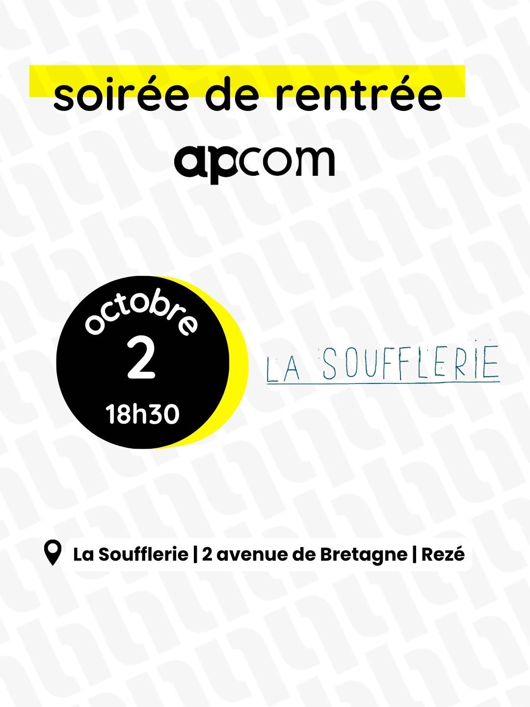 Soirée Lancement Nouvelle Saison 2025-2026