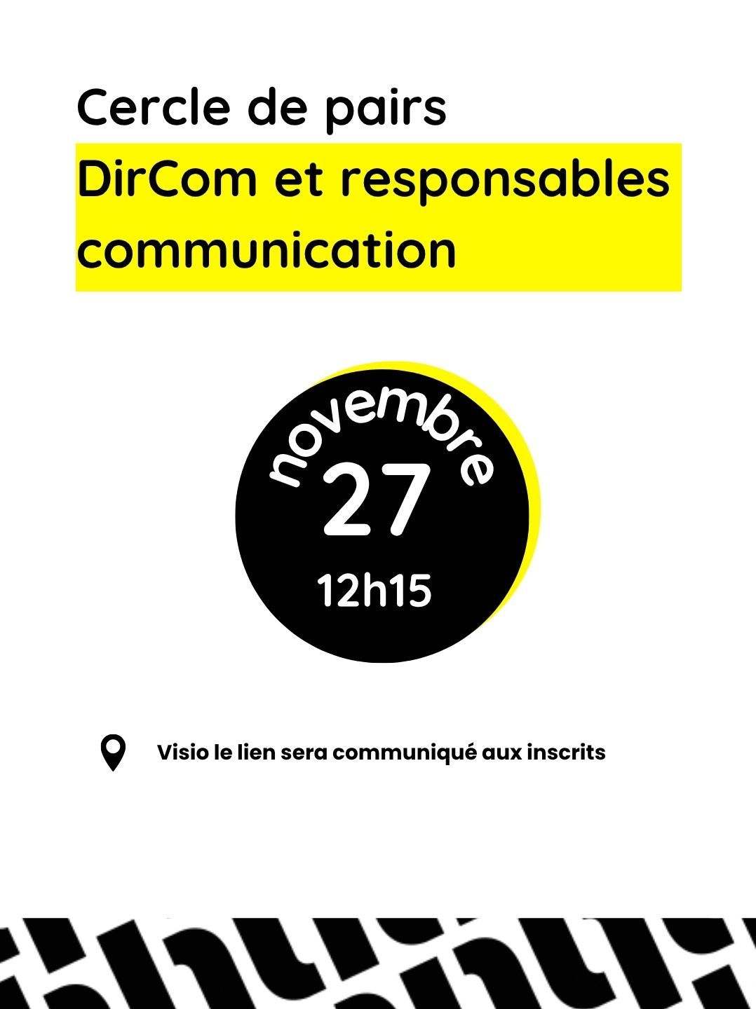 Cercle de pairs DirCom et responsables communication