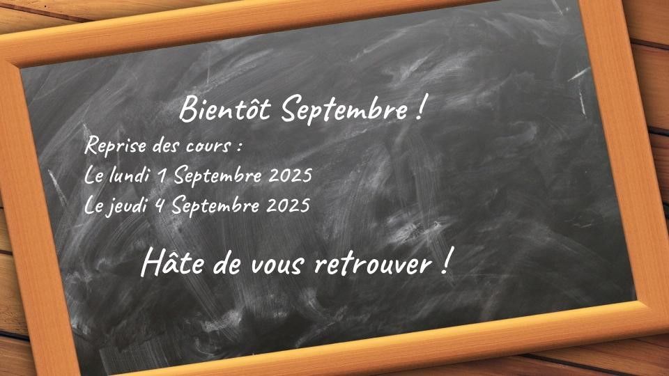 Bientôt Septembre !