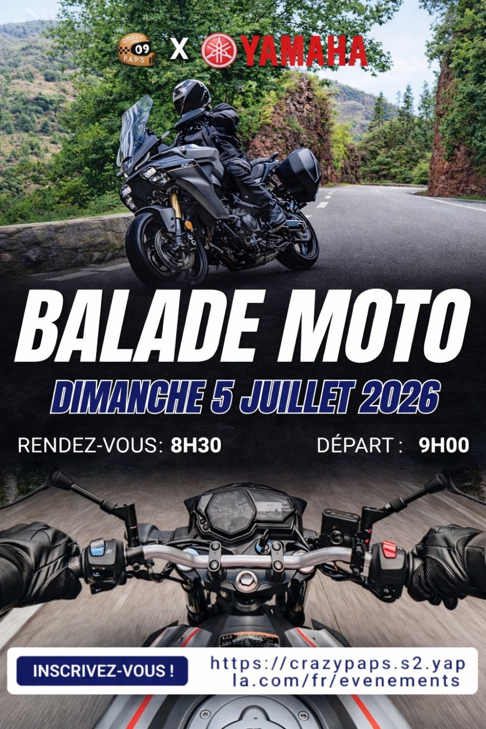 Balade CRAZY PAP'S X YAMAHA
