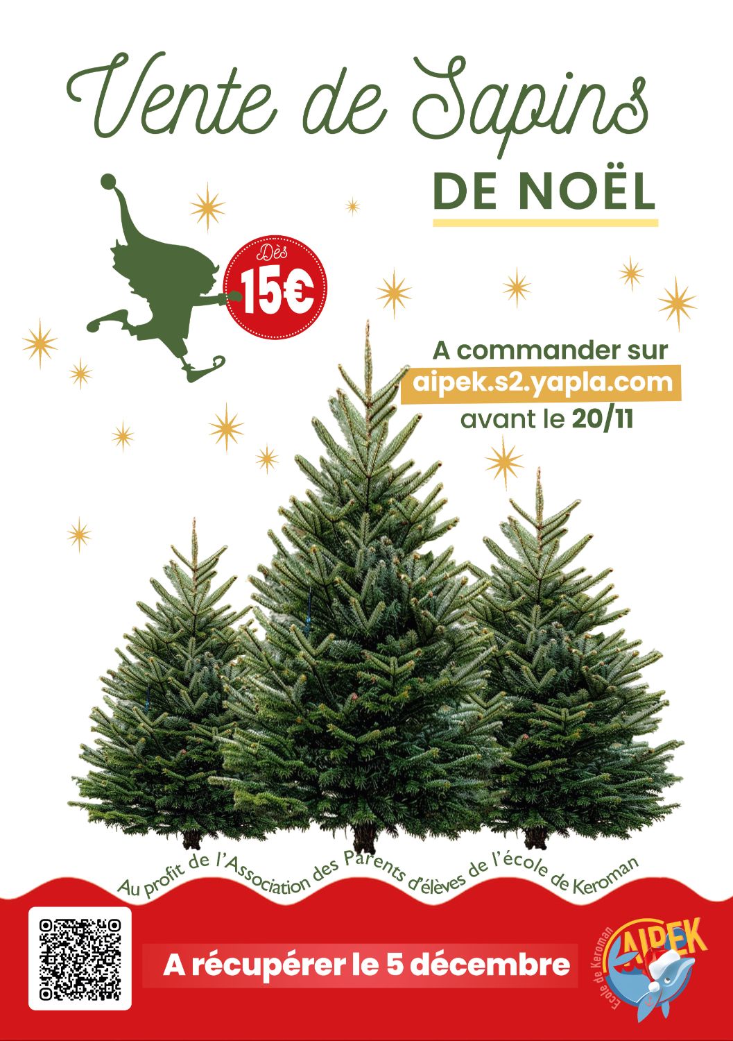 Vente de sapins de Noël 2025
