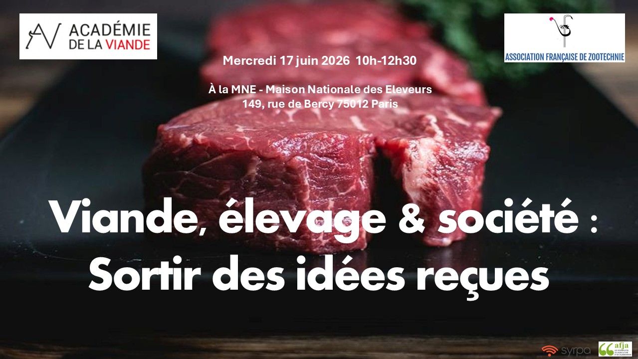 Viande, élevage et société :  sortir des idées reçues