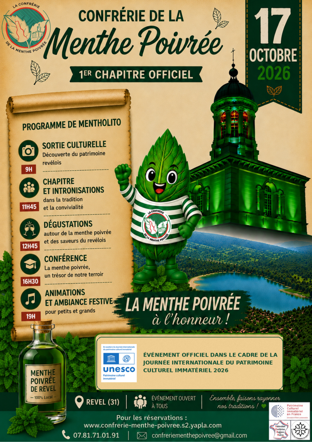 1er chapitre officiel de la confrérie /Journée internationale du patrimoine culturel immatériel 2026
