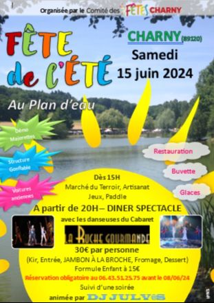 Fête de l'Eté 2024- Réservation Diner Spectacle