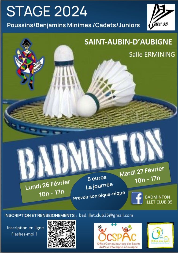 Stage Badminton Février