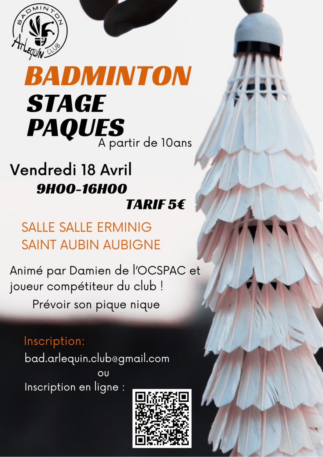 Stage Vacance Paques