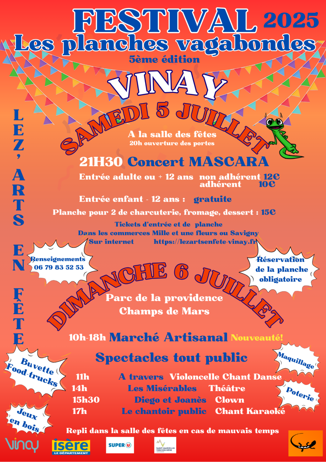 Concert Mascara pour le festival les planches vagabondes