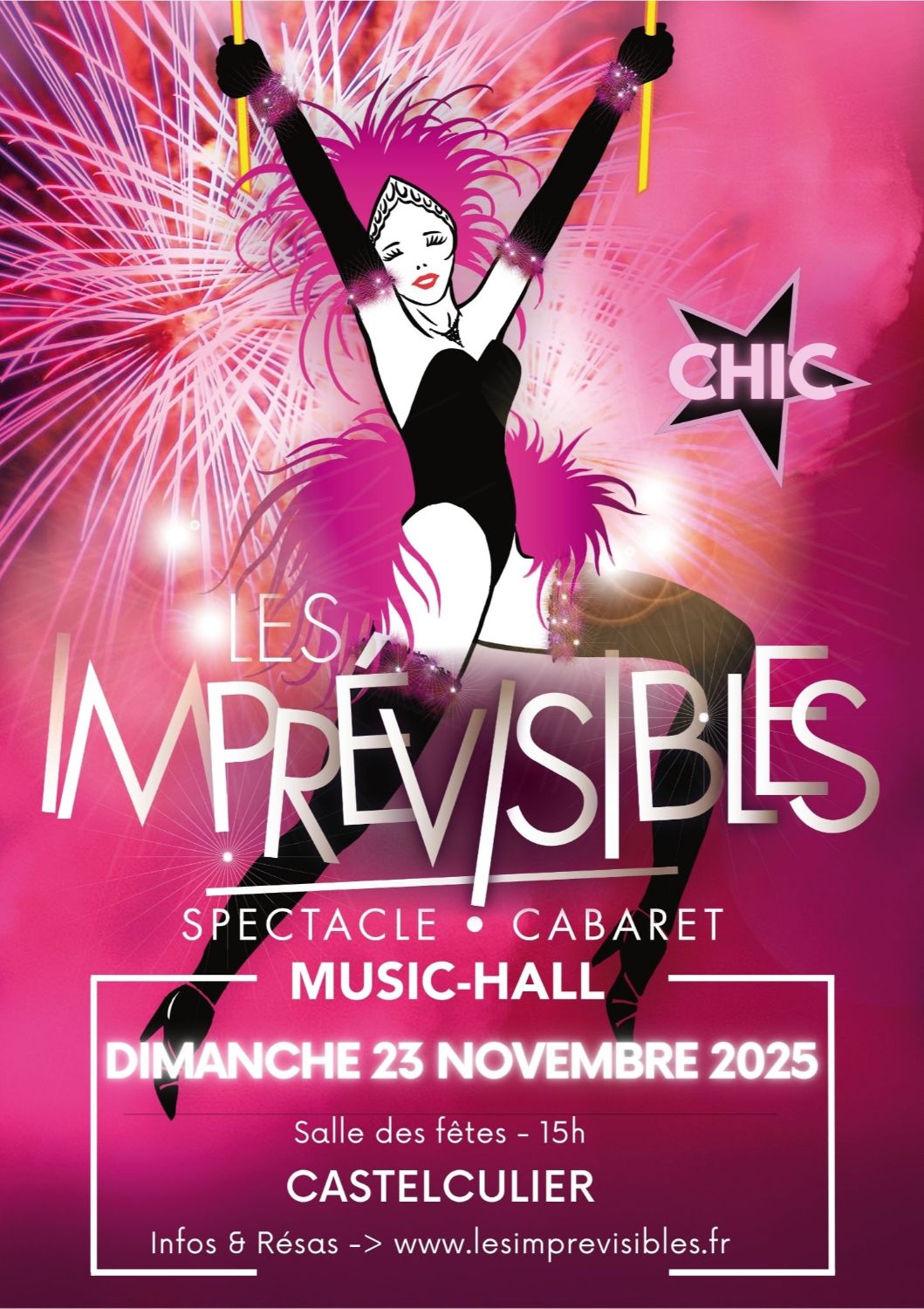 Spectacle Cabaret Les Imprévisibles 23/11/2025