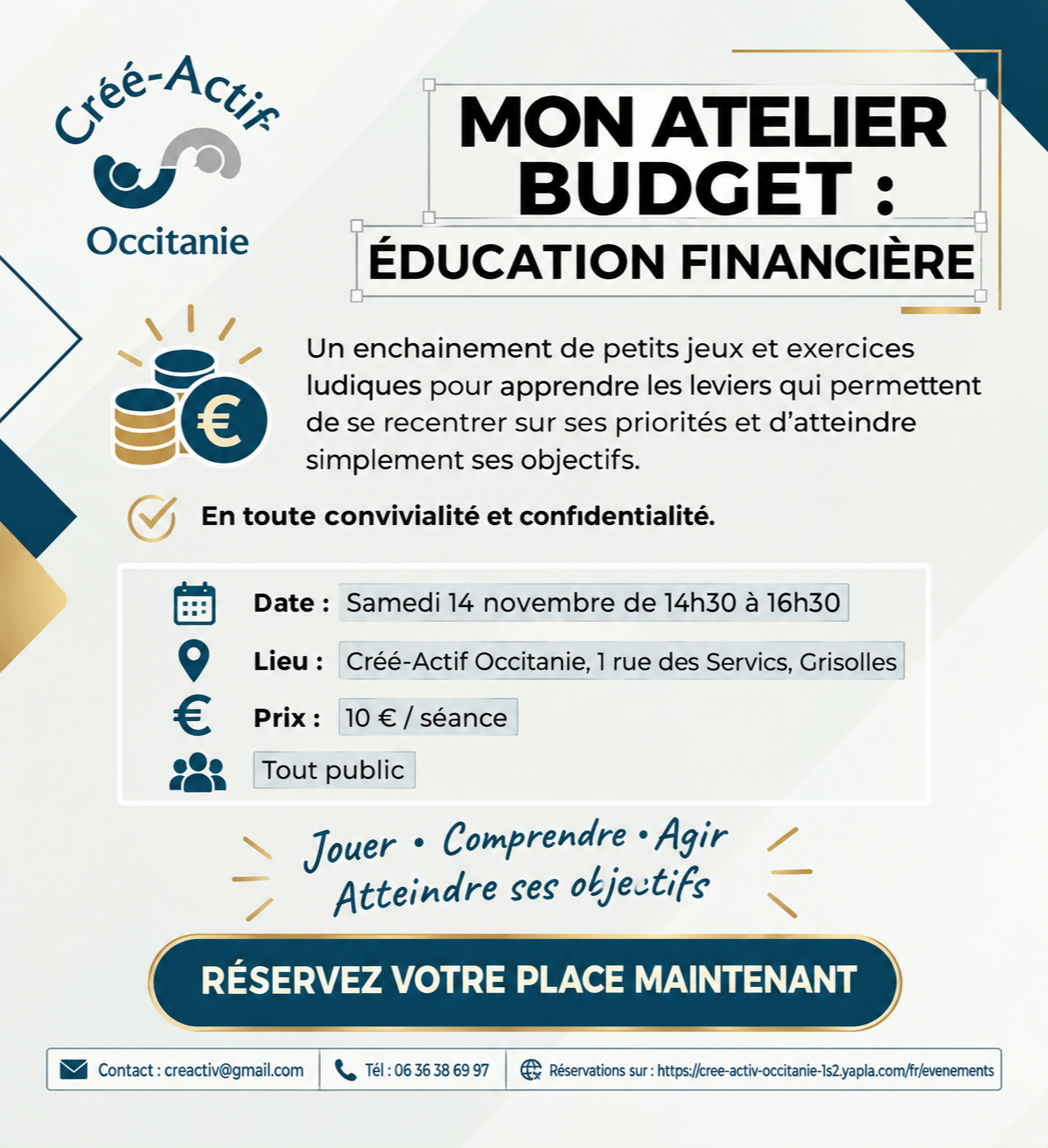 MON ATELIER BUDGET : L'ÉDUCATION FINANCIÈRE AUTREMENT !