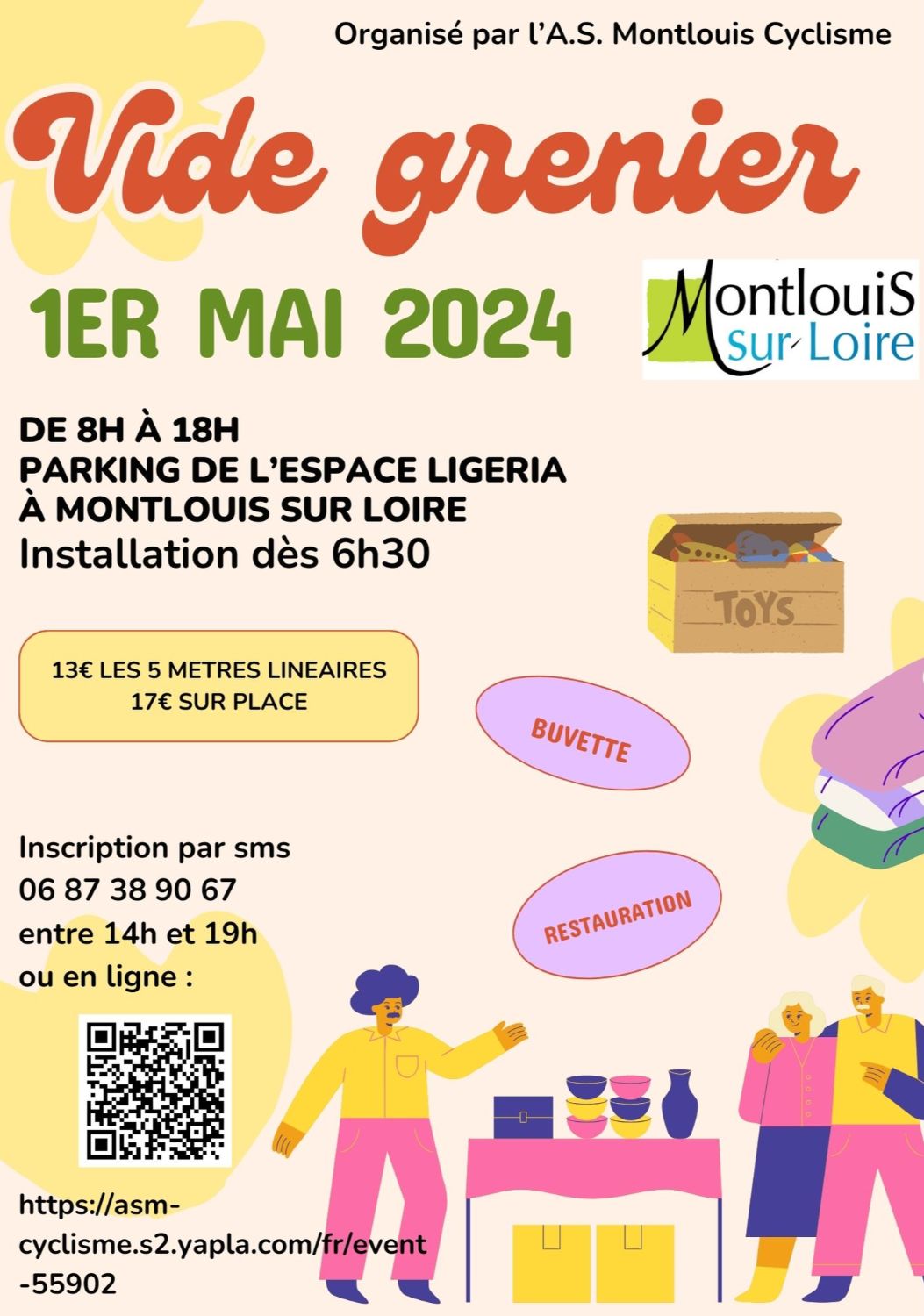 Vide grenier de Montlouis sur Loire