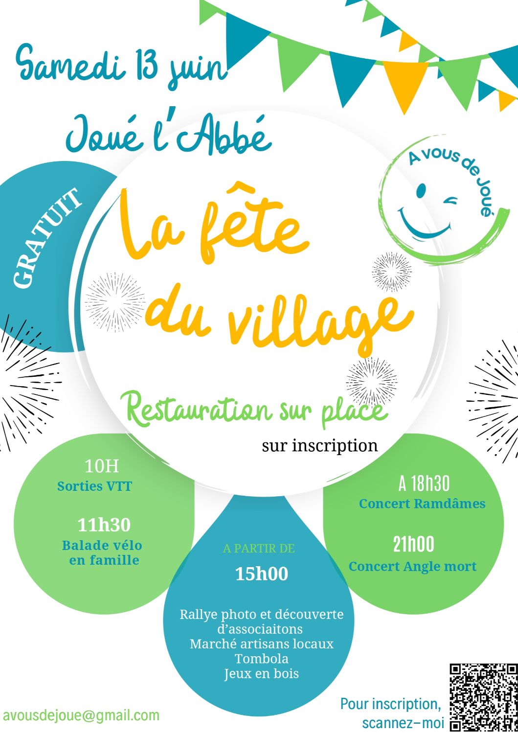 La fête du village de Joué l'Abbé