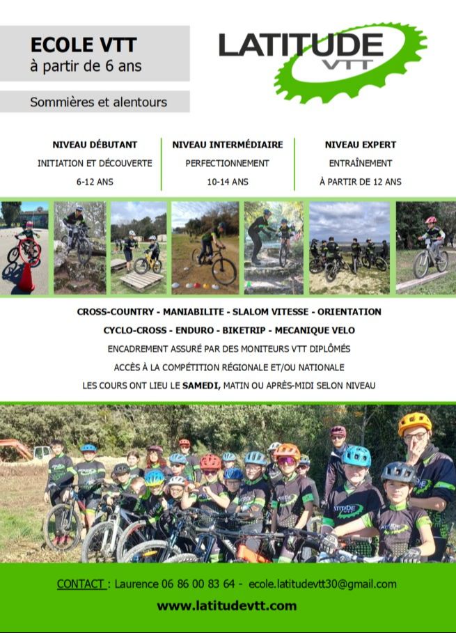 Pré-inscription école VTT 2025-2026