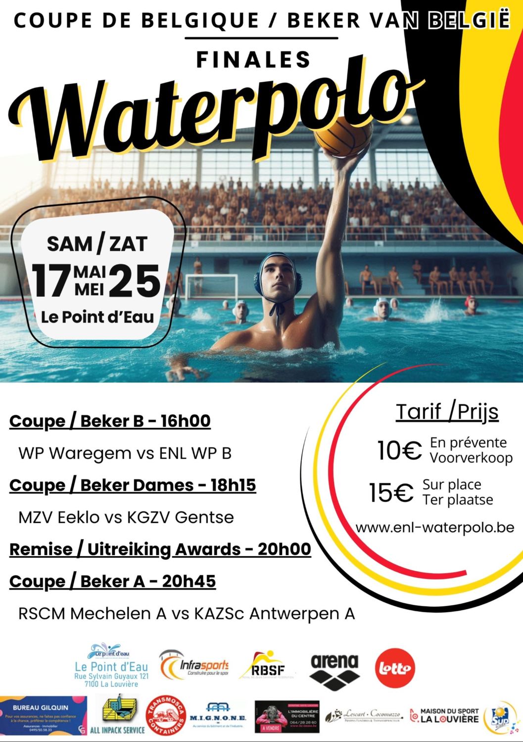 Water-Polo - Coupe de Belgique - Beker van België - Finals 2025