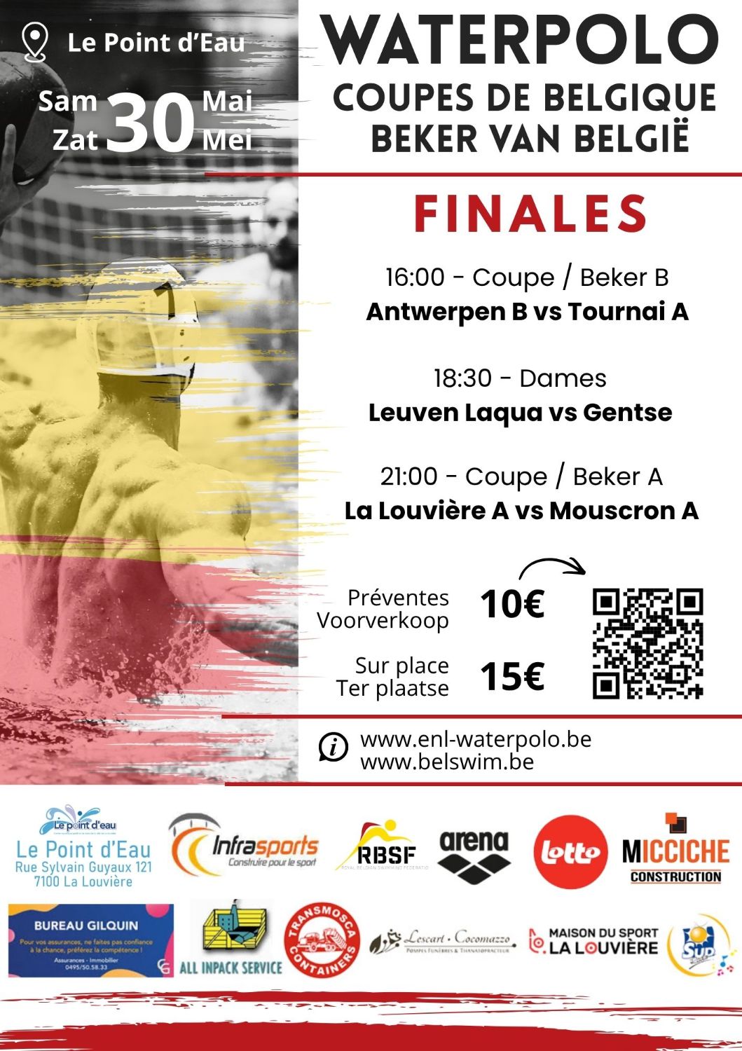 Water-Polo - Coupe de Belgique - Beker van België - Finals 2026