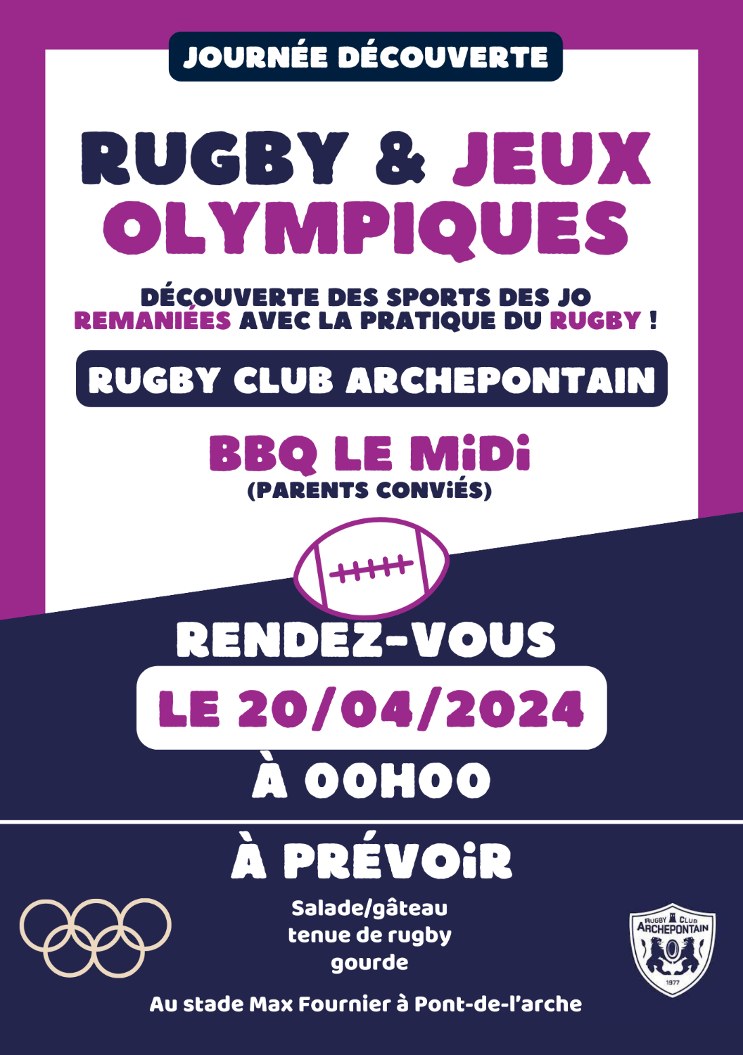 Journée découverte de Jo rugby