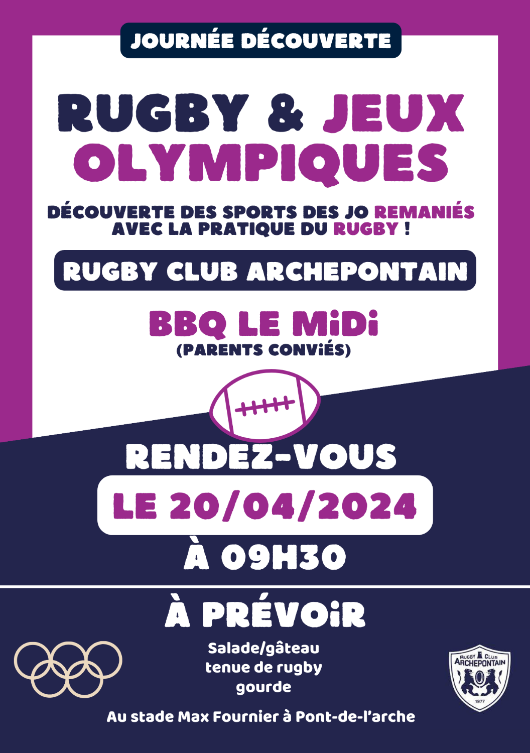 Journée découverte de Jo rugby