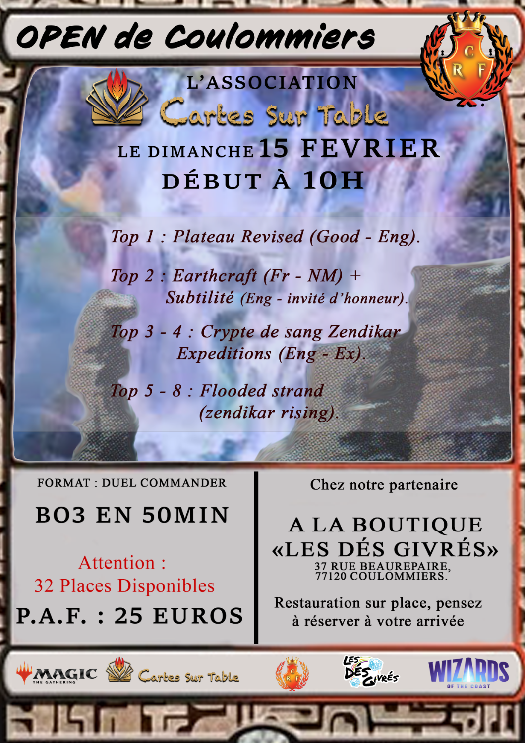 Open Qualifier - Tournoi Duel Commander Asso Cartes sur table