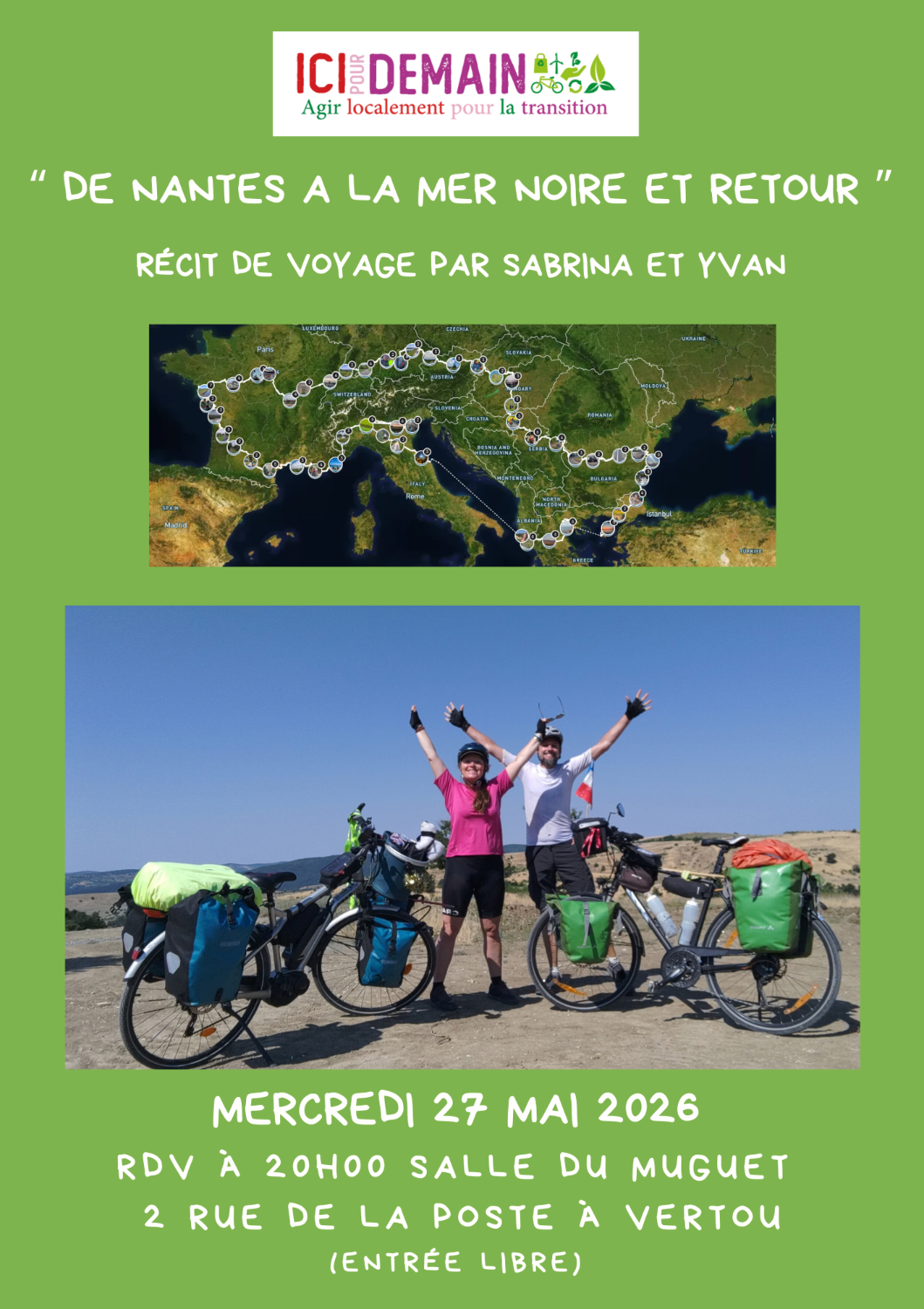 De Nantes à la mer Noire à vélo et retour