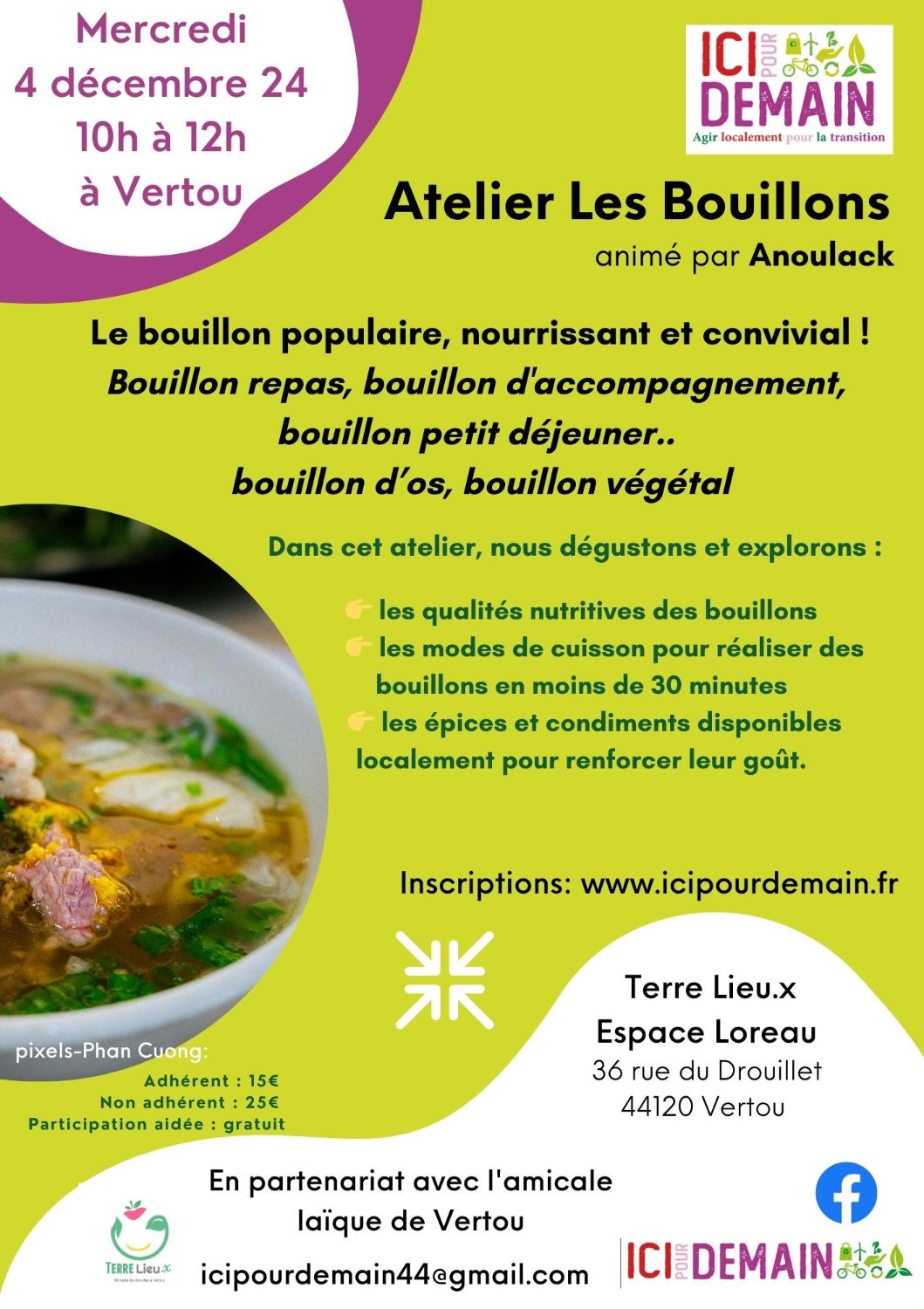 Atelier Cuisine : Cuisiner Les Bouillons