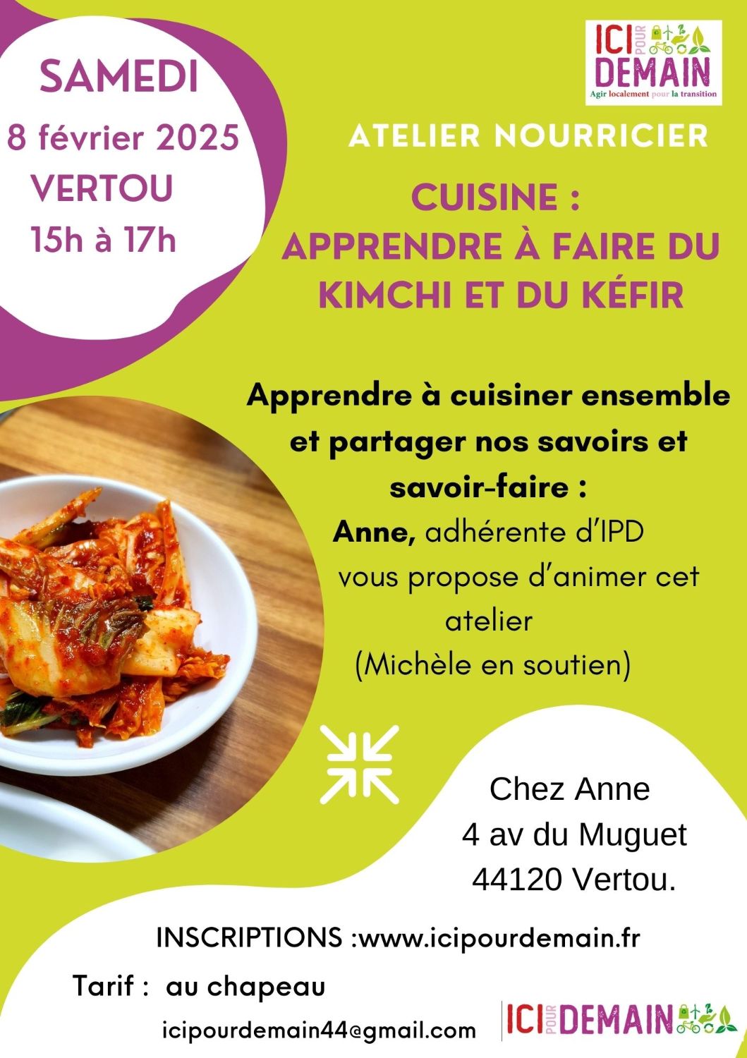 Atelier cuisine : Kimchi et kéfir