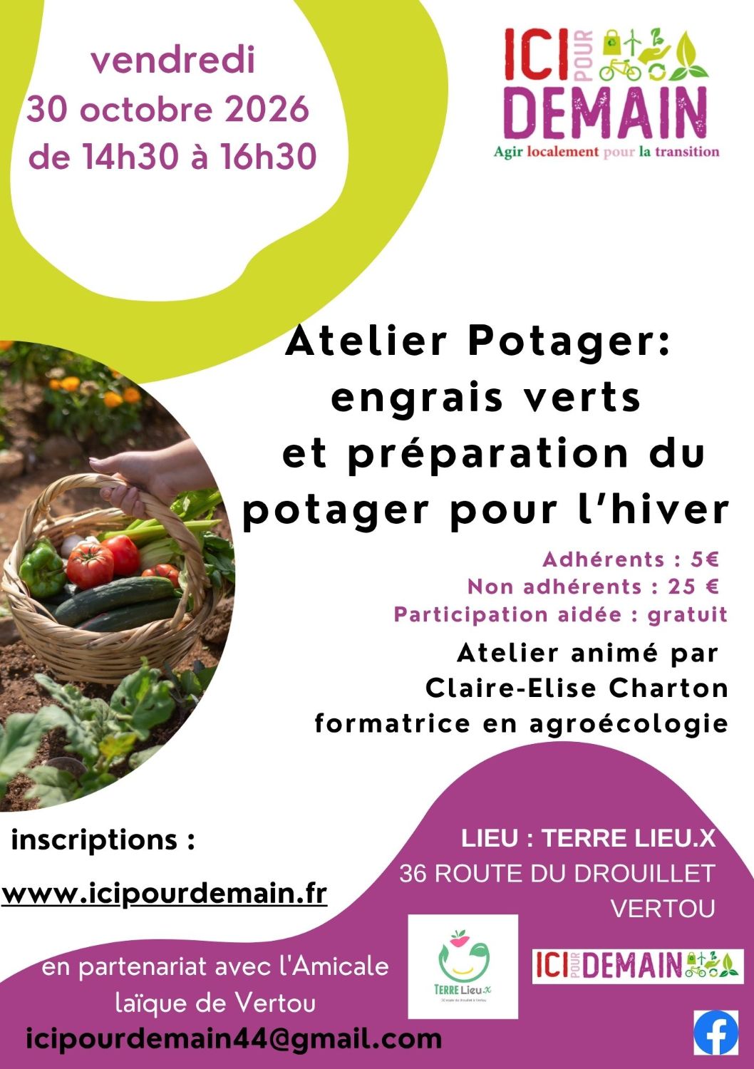 Atelier potager : préparation du potager pour l'hiver