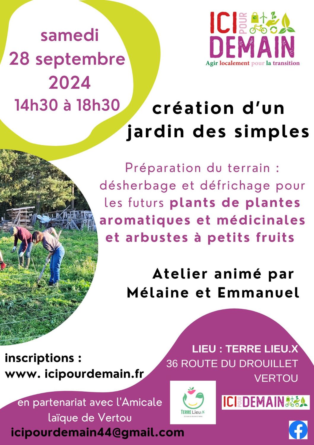 Atelier création du jardin des simples