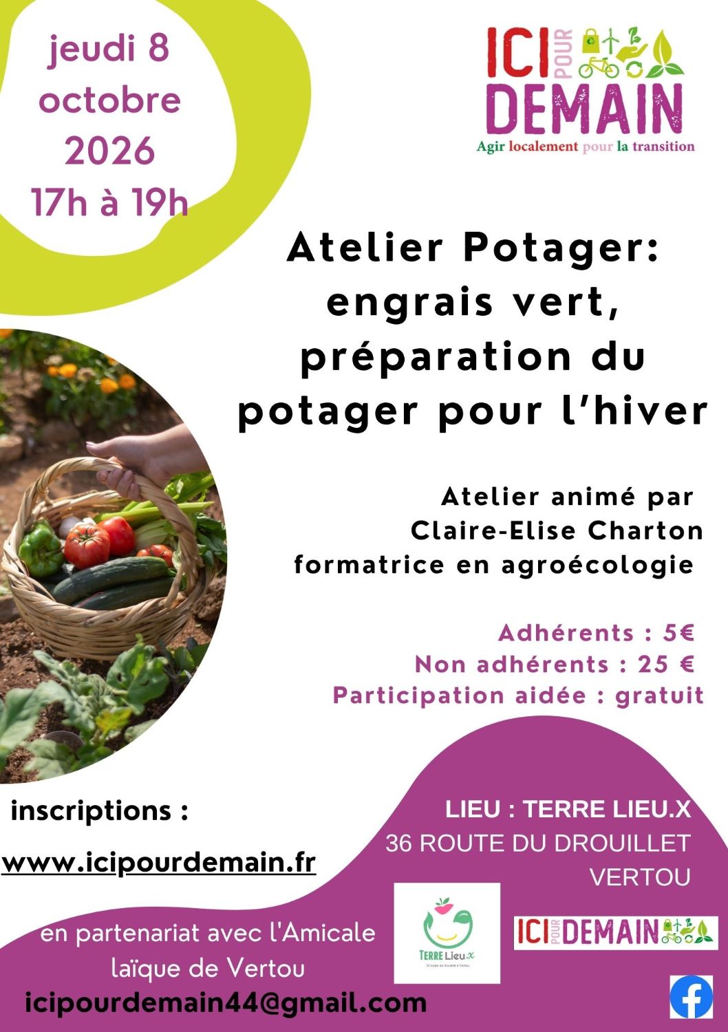 Atelier potager : préparation du potager pour l'hiver