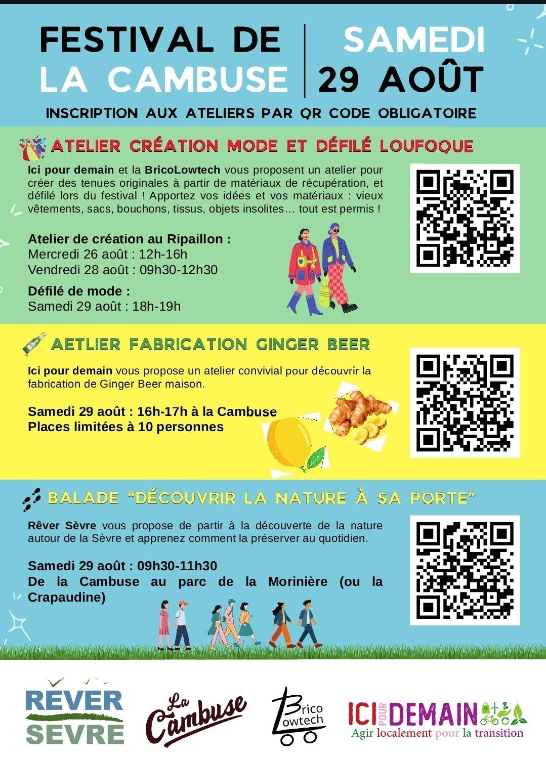 ATELIER CRÉATION MODE + DÉFILÉ - Festival écologique à la Cambuse