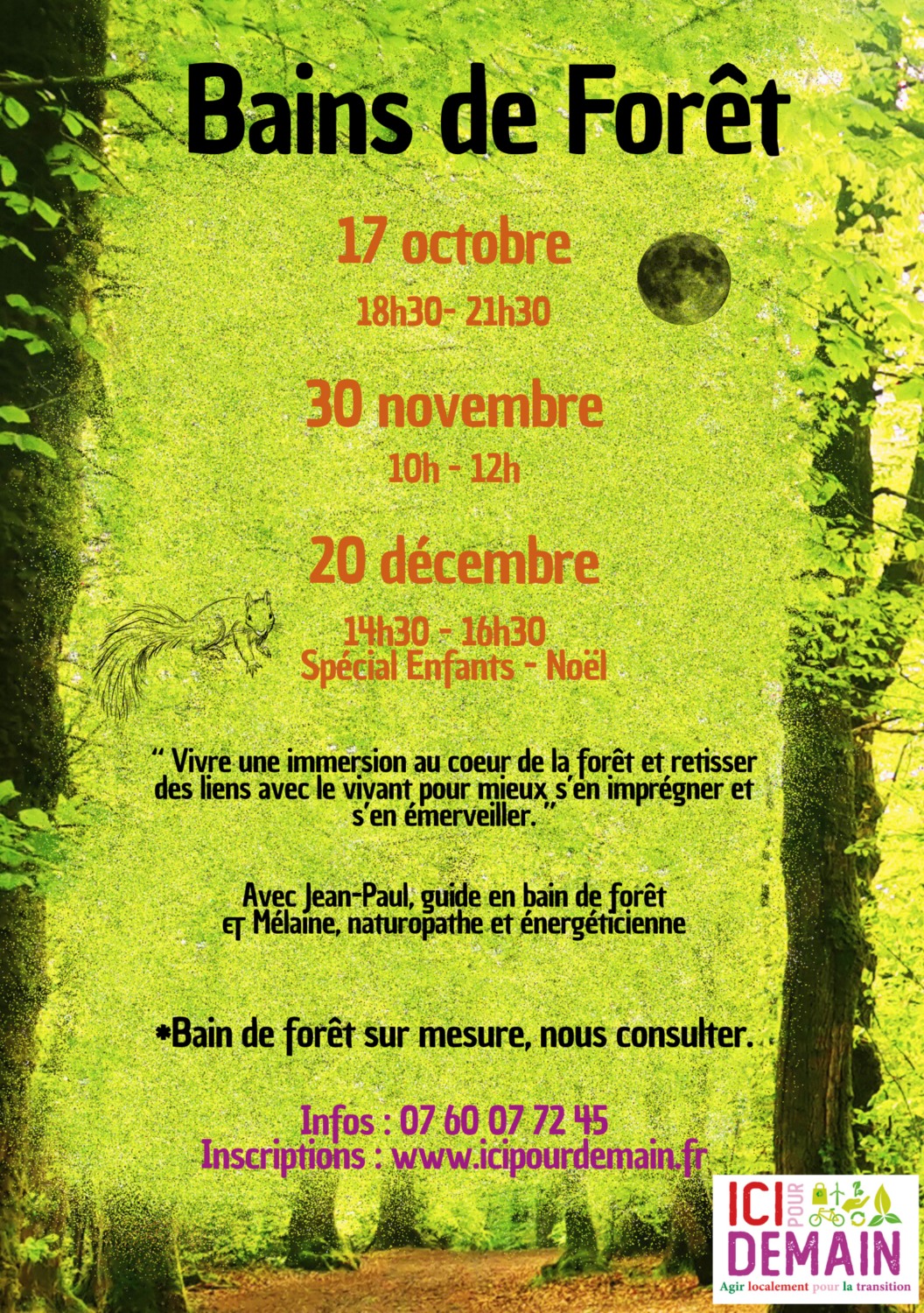 Bain de forêt d'automne