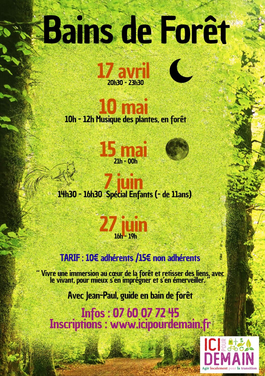 Bain de forêt spécial enfants