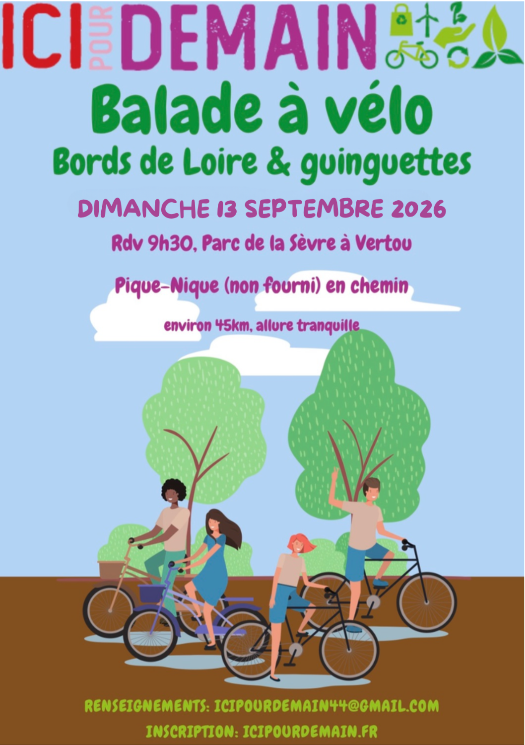 Balade vélo 2026 - Bords de Loire & guinguettes