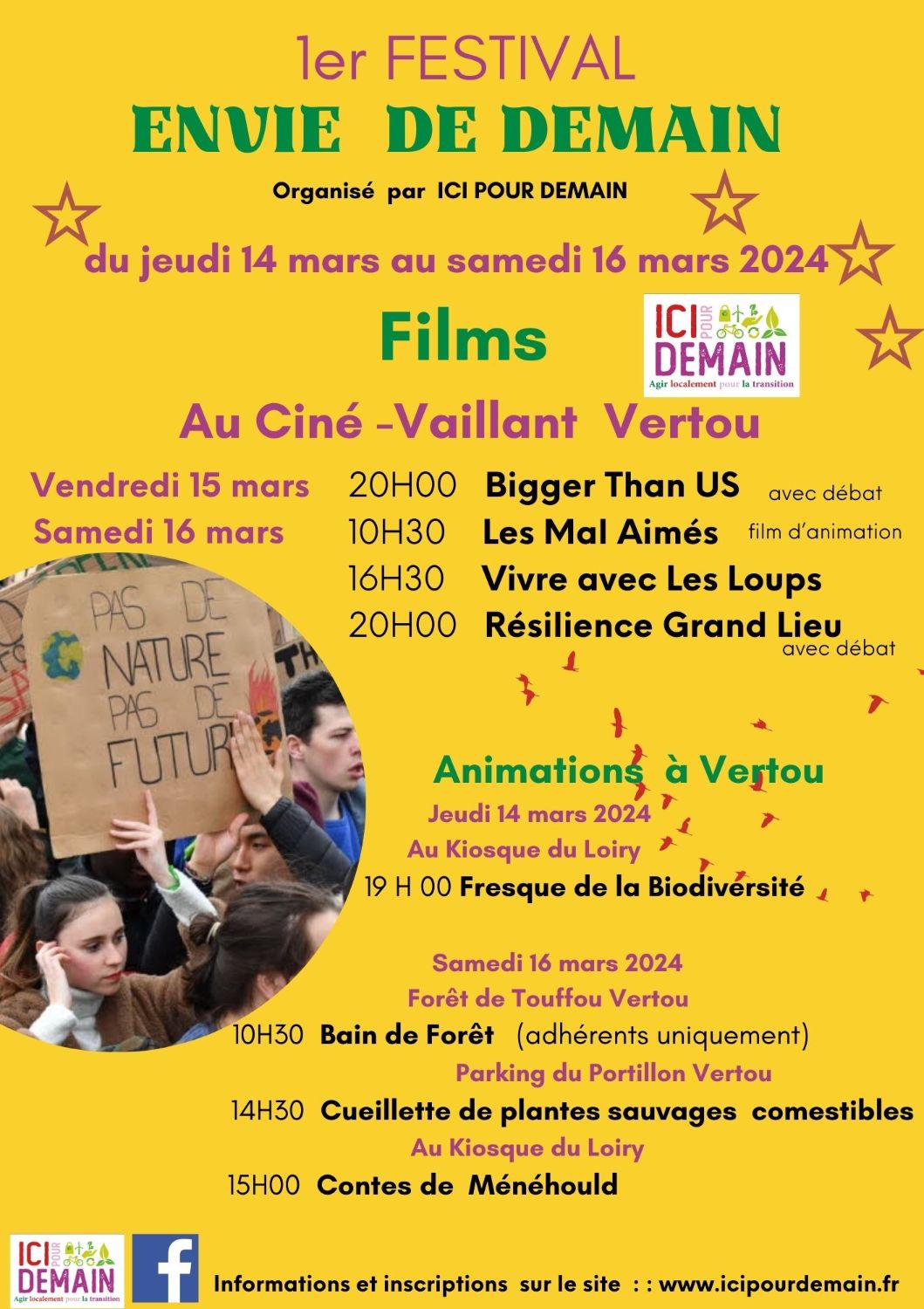 1er Festival de films et d'animations « ENVIE DE DEMAIN »