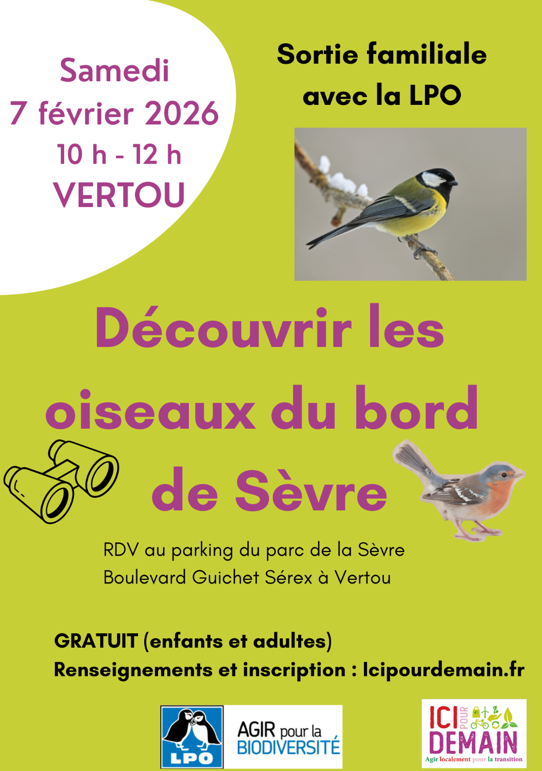 Découvrir les oiseaux du bord de Sèvre
