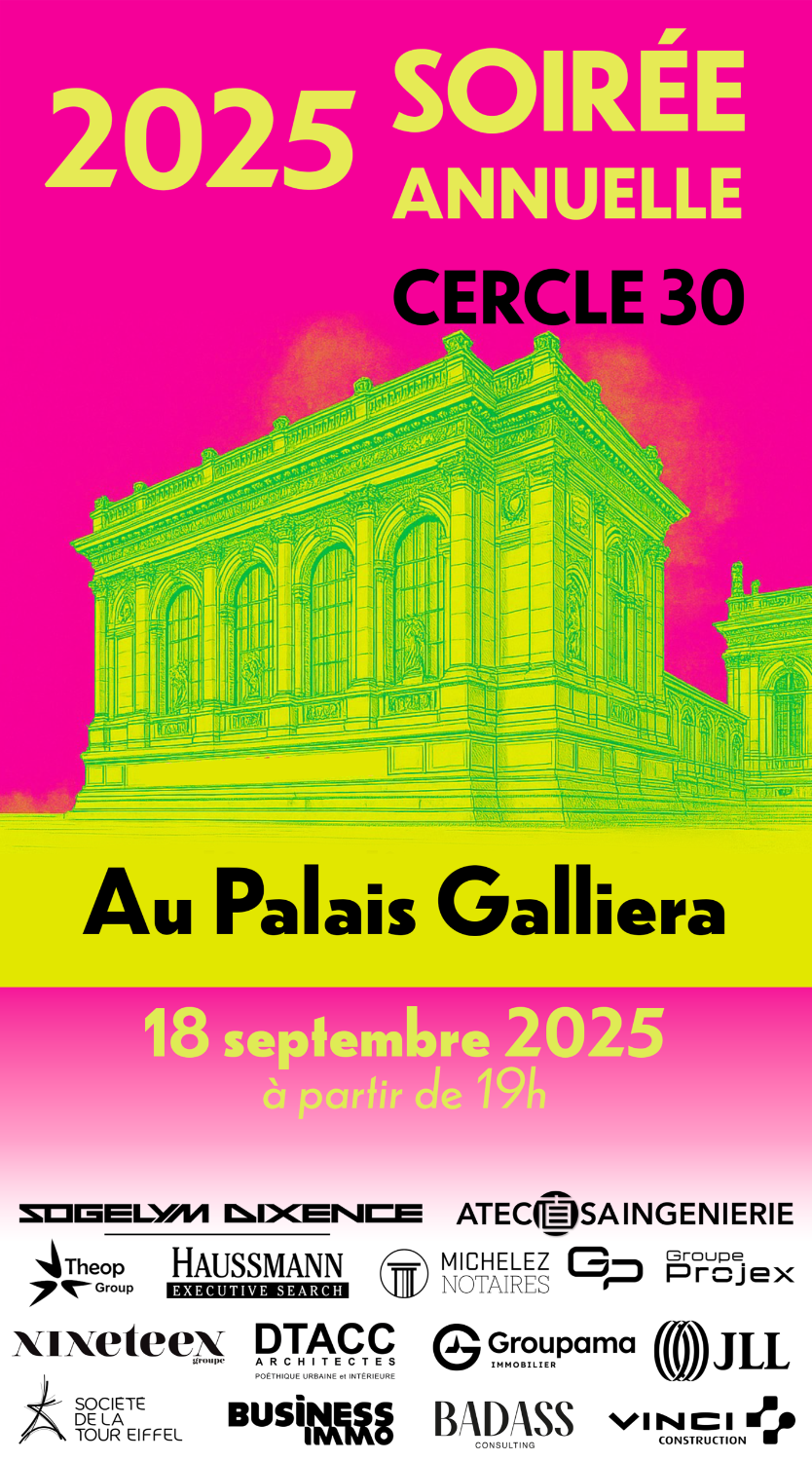 Soirée Annuelle - Cercle 30 - 18 septembre 2025