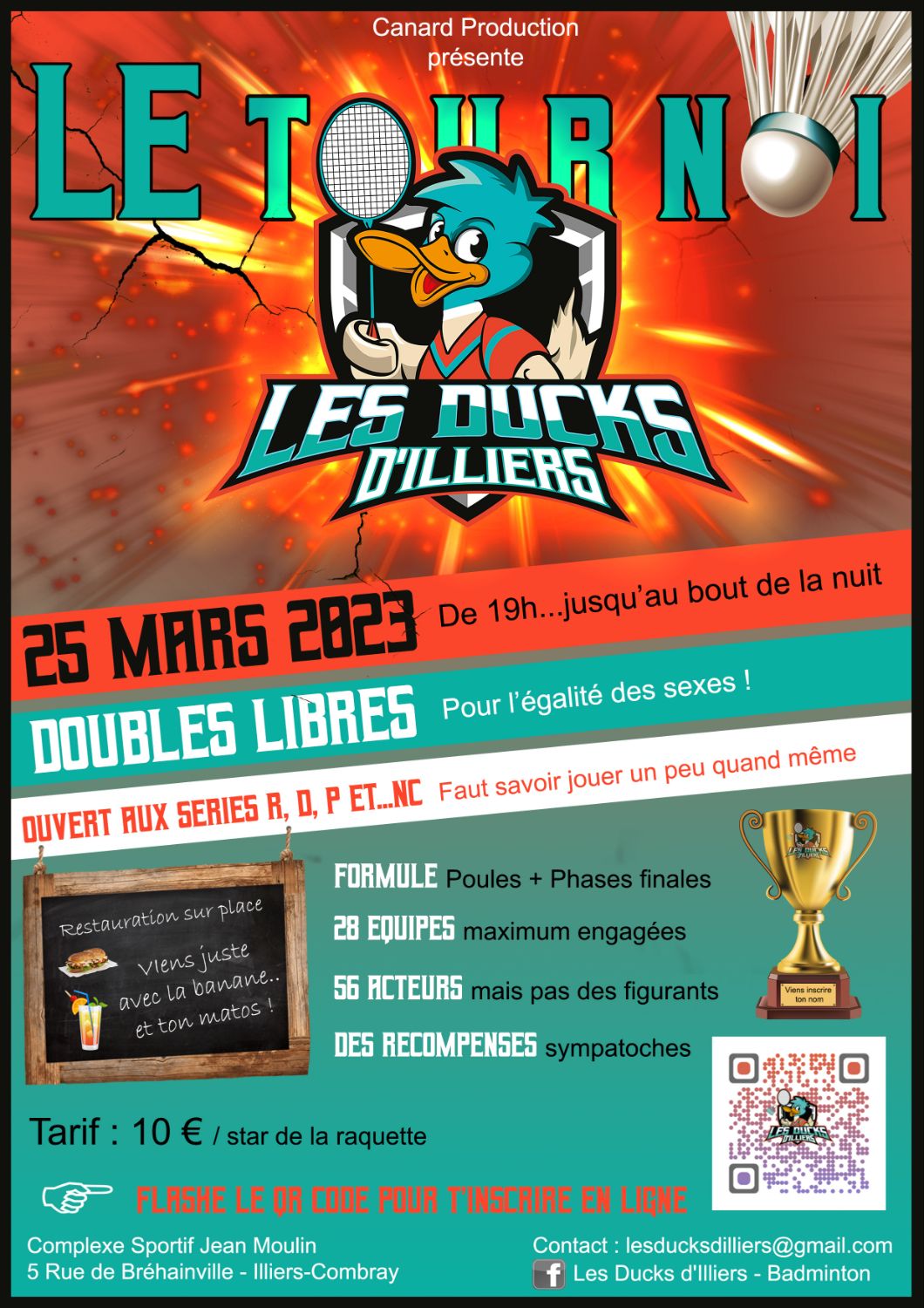 LE TOURNOI des DUCKS D'ILLIERS