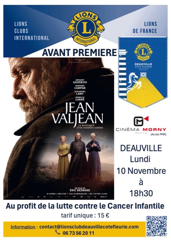 Avant Première film JEAN VALJEAN cinéma Morny Deauville