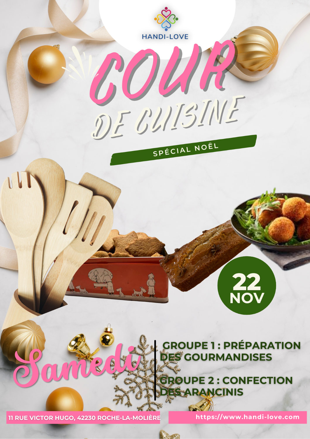 Cours de cuisine spécial Noël